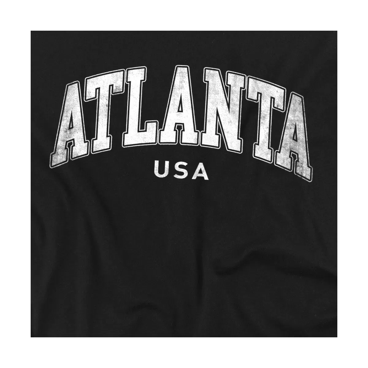 Детское боди с коротким рукавом с принтом Atlanta City Arched LOGOVISION, Black — фото 2