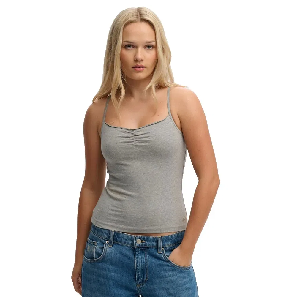 Женская майка-топ без рукавов Athletic Essential Gathered Cami Superdry, Grey