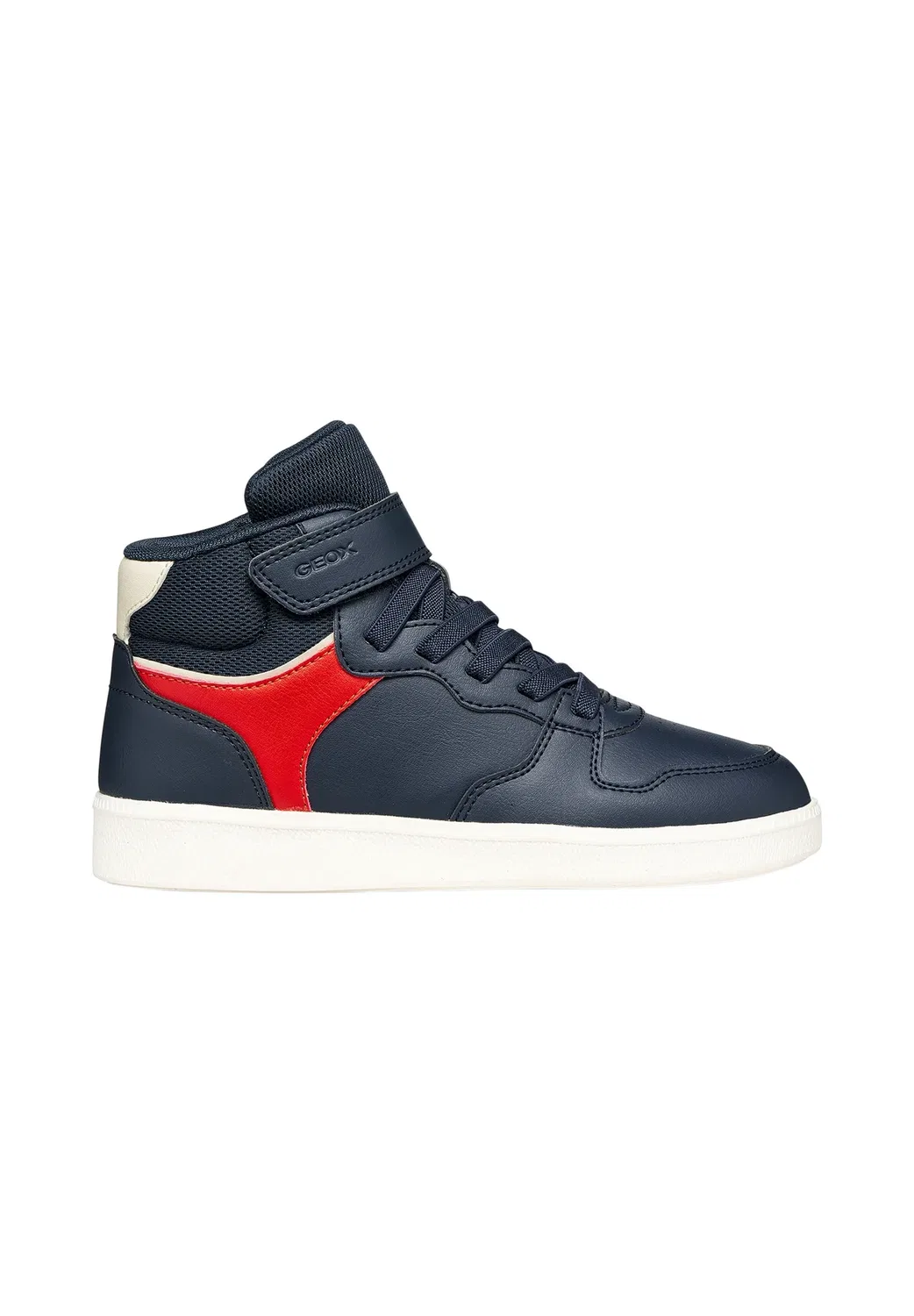 Basket montante enfant à Scratch Emberlix Boy - кроссовки Geox, Marine Rouge