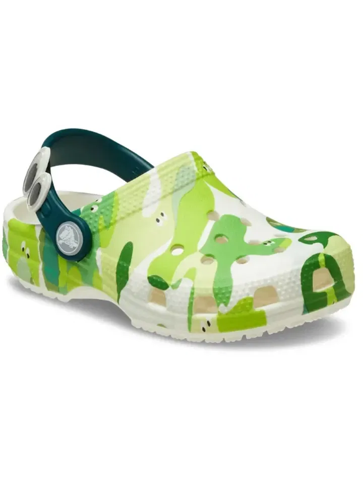 Шлепанцы для купания Slime Monsters Crocs, зеленый