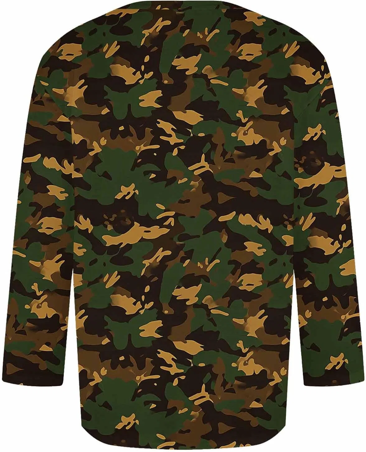 Мужская футболка с 3/4 рукавом камуфляж, S-camouflage — фото 3