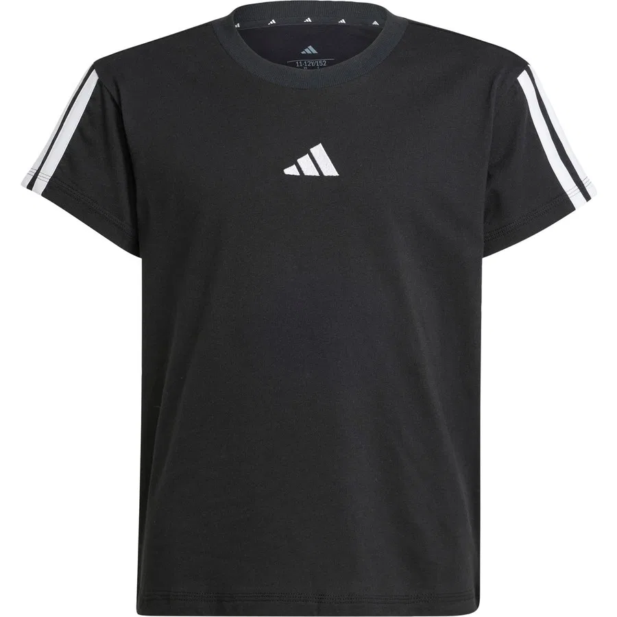 Футболка детская с принтом Essentials Tee adidas, Черно-белый — фото 3