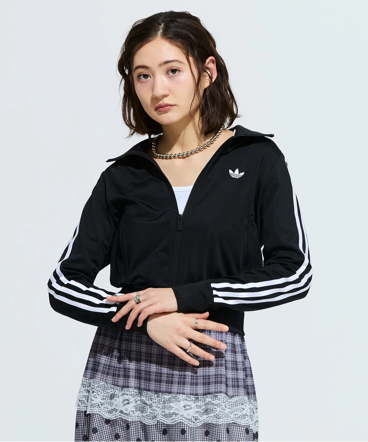 Женская куртка-олимпийка с молнией Firebird Classic Track Top Adidas, Black — фото 3