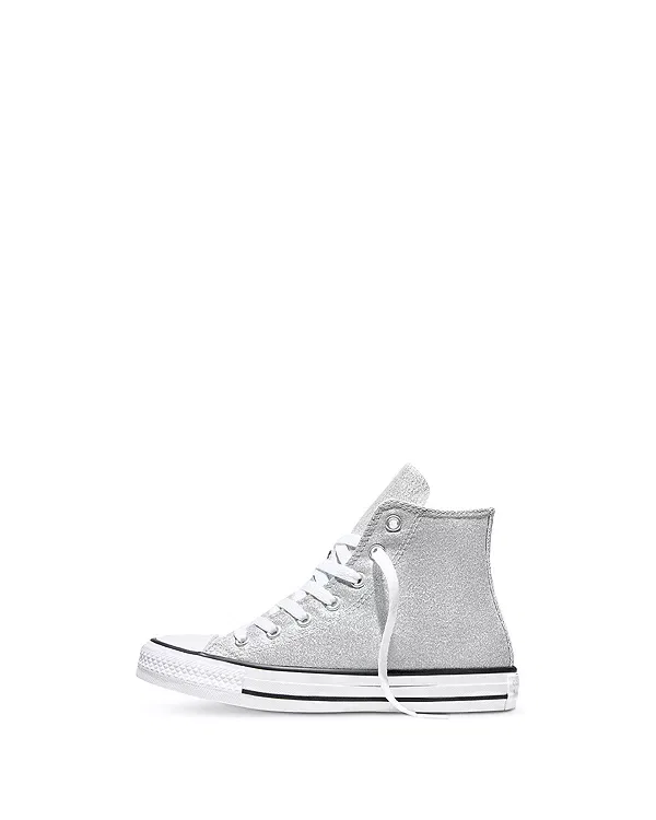 Детские кроссовки для девочек с блестящим верхом Converse, Golden View/White/Black — фото 4