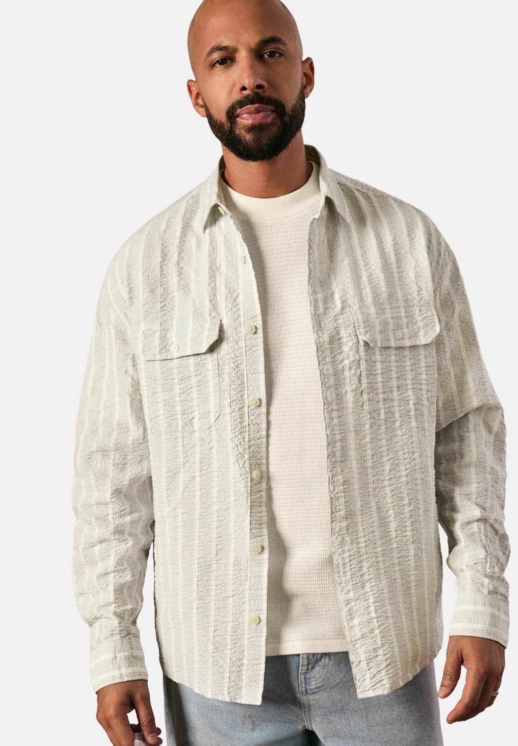 

Рубашка LONG SLEEVE STRIPE Next, зеленый