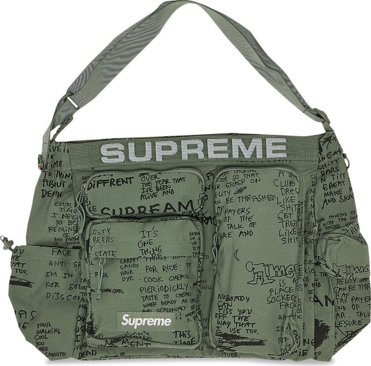 

Сумка Supreme Field Messenger Bag Olive Gonz, зеленый