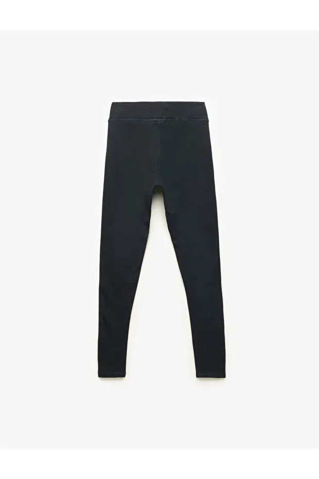 Детские леггинсы для девочек хлопковые Koton, Navy Blue — фото 2