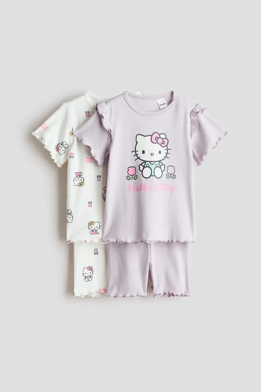 Комплект из 2 коротких шорт с принтом H&M, Helllila/Hello Kitty