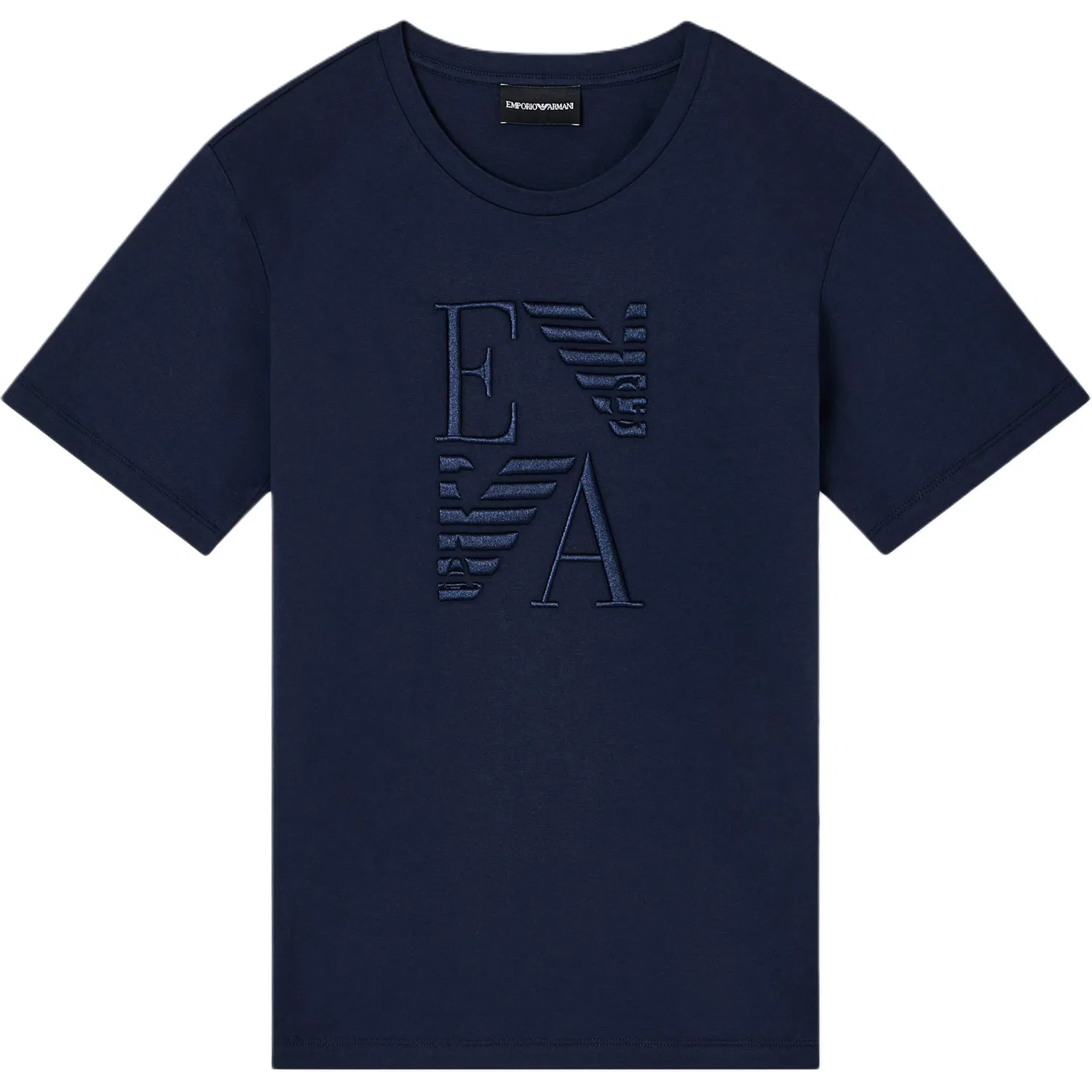 Футболка с вышивкой логотипа Emporio Armani, Marine Blue