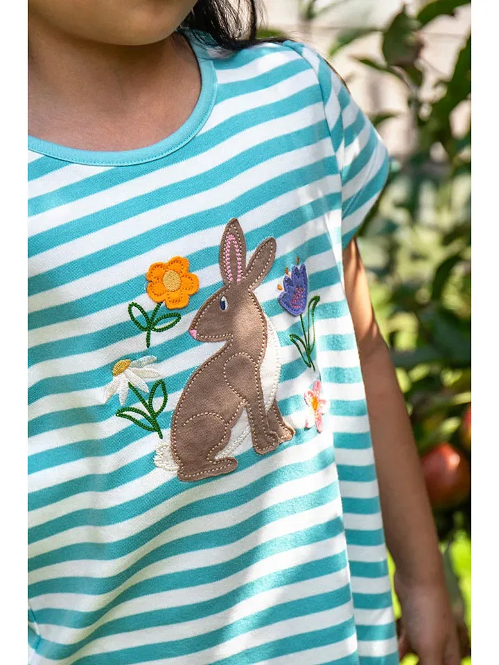 Футболка с принтом Frugi, голубой — фото 3