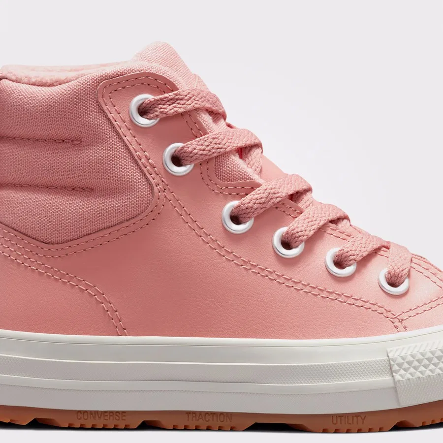 Ботинки с высоким берцем, на шнуровке, модель Chuck Taylor All Star Berkshire, Converse, Розовый — фото 3