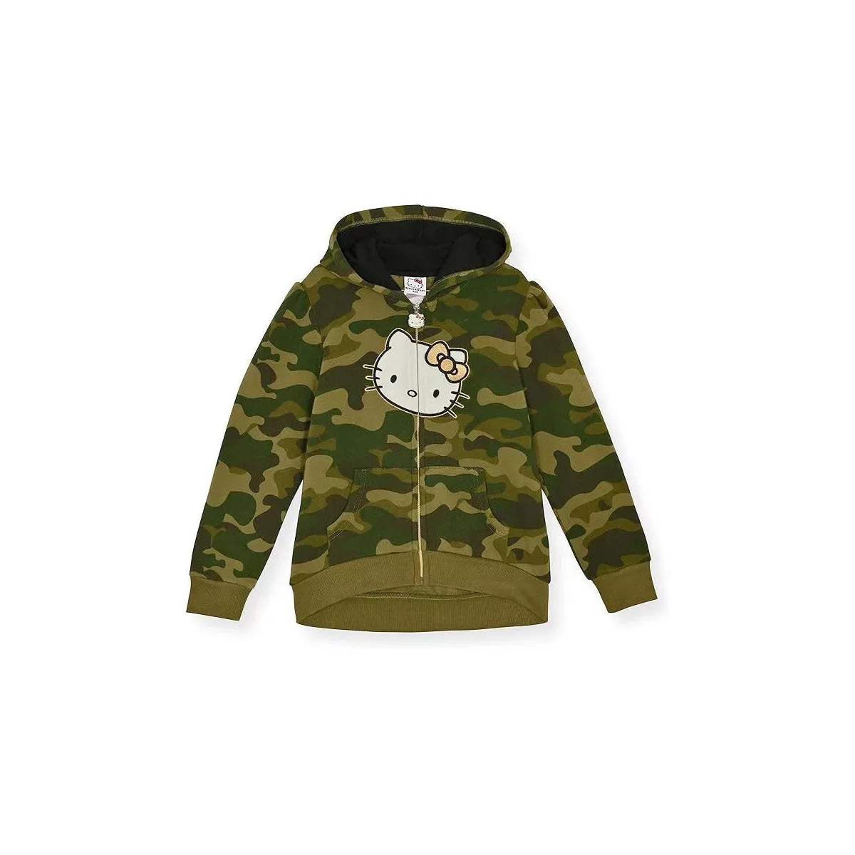 Детский комплект худи, футболки и леггинсов с принтом Hello Kitty Toddler/Little and Big Girls 3-Piece Hoodie, T-Shirt & Legging Sets, Camo Print — фото 2