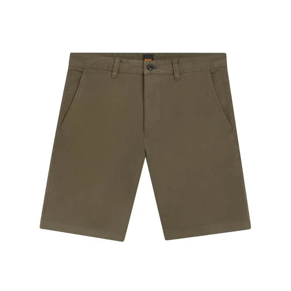 Шорты чинос Slim Fit BOSS, коричневый