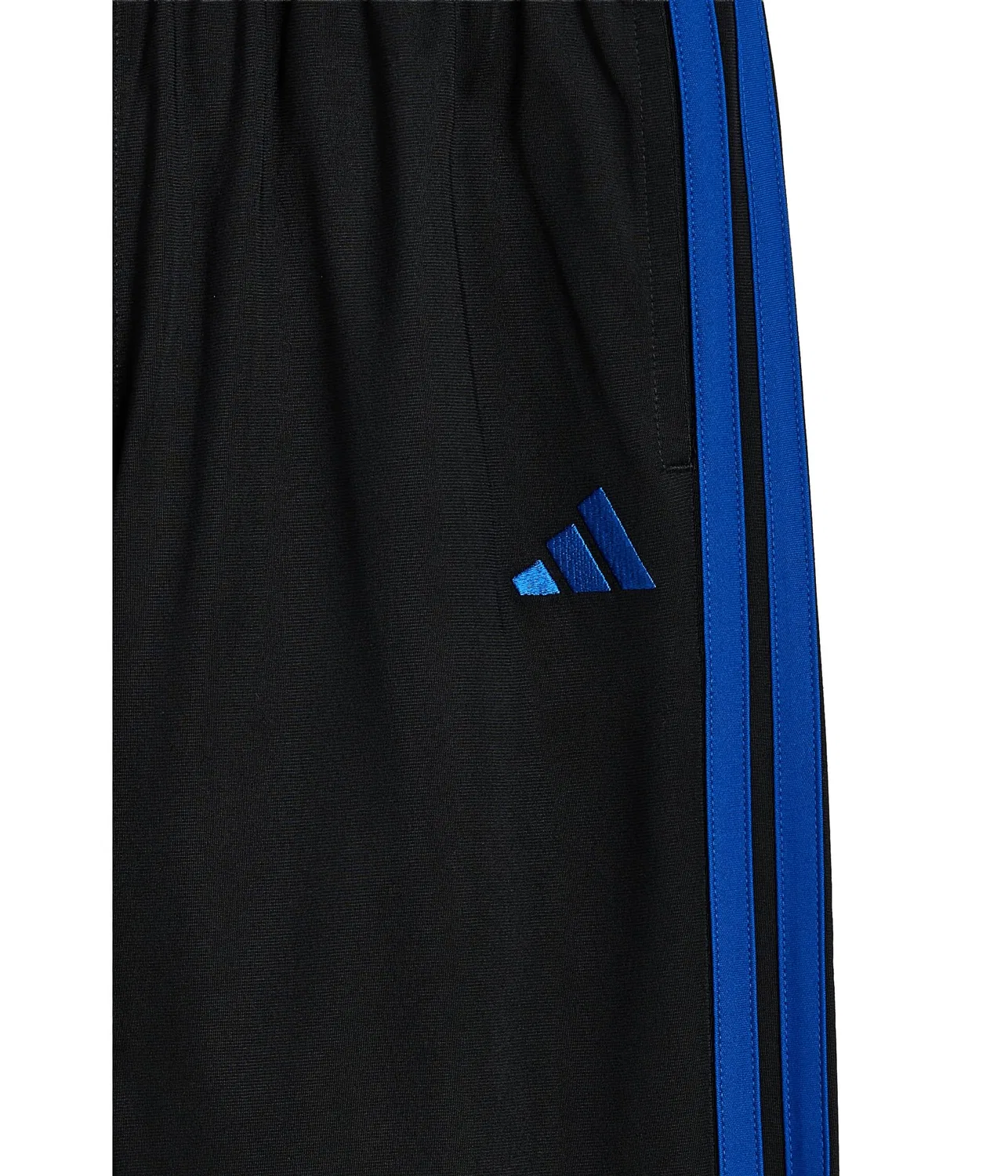 Спортивные брюки из трикотажа с тремя полосками (для детей постарше) Adidas Kids, Black/Blue — фото 3