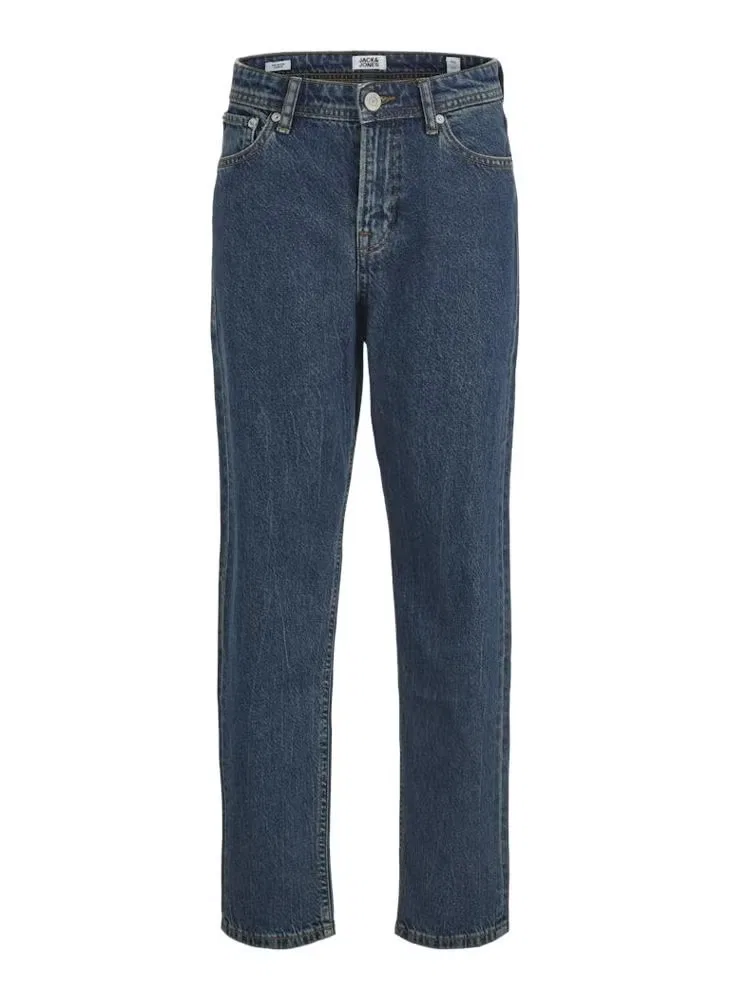 Джинсы прямого кроя JJICHRIS JJORIGINAL SQ 061 Jack & Jones Junior, синий деним