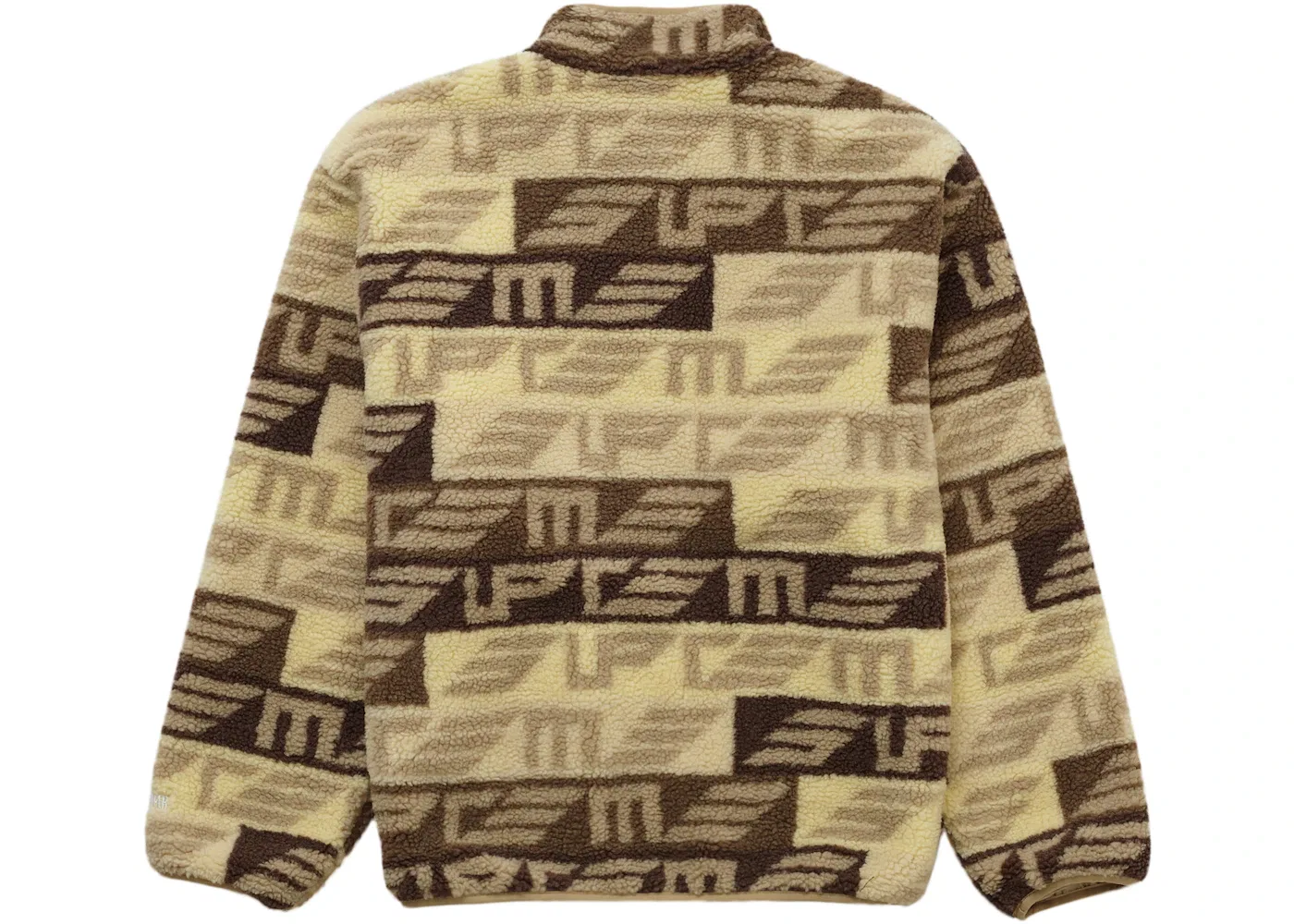 Мужская куртка с принтом Supreme Geo Reversible WINDSTOPPER Fleece Jacket, Tan — фото 2