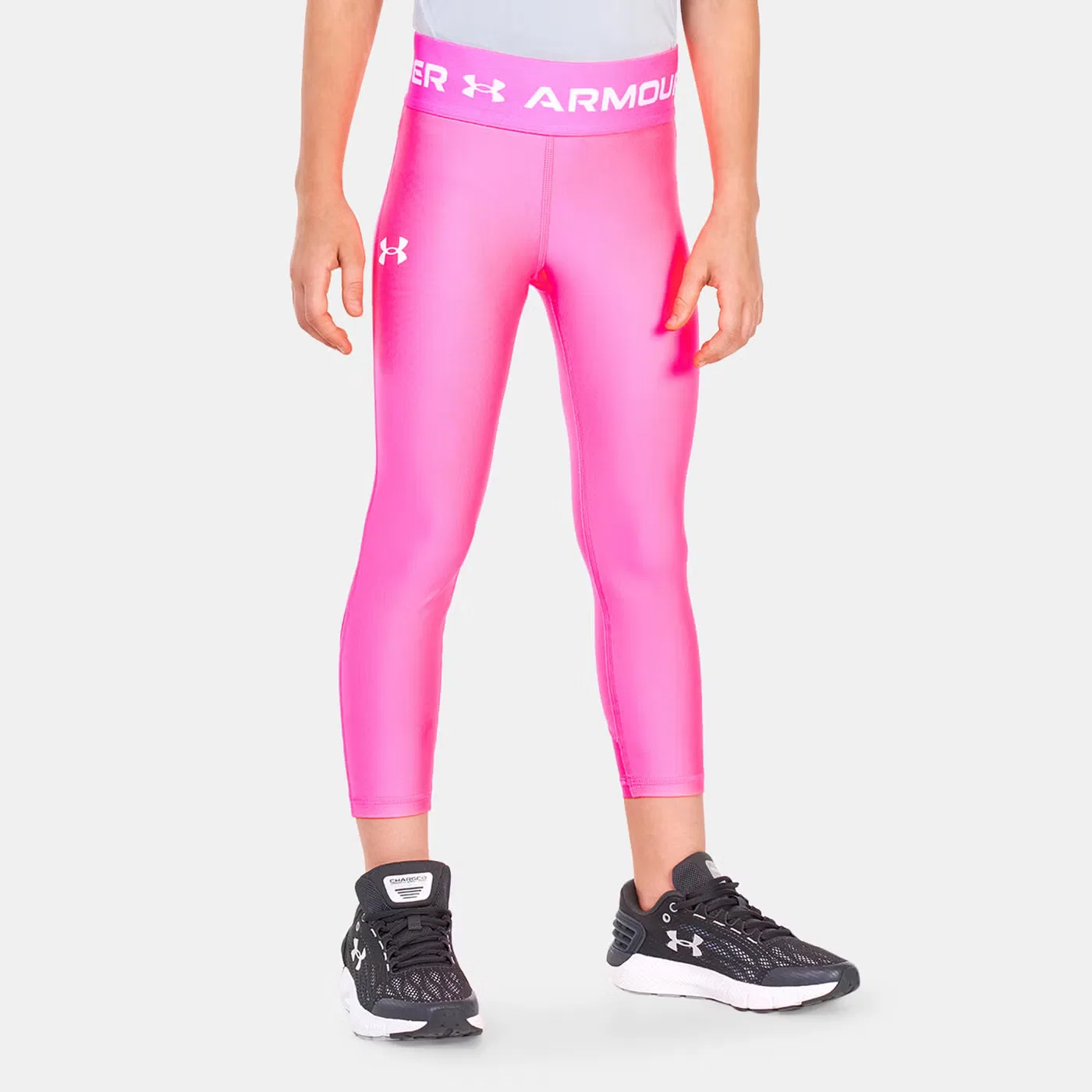 Леггинсы с сетчатыми вставками Under Armour, розовый