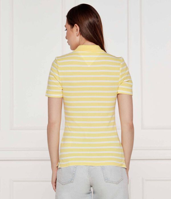 Рубашка поло Slim fit Tommy Hilfiger, желтый — фото 3