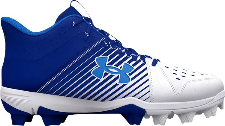 

Бутсы Under Armour Leadoff Mid RM GS Royal White, синий