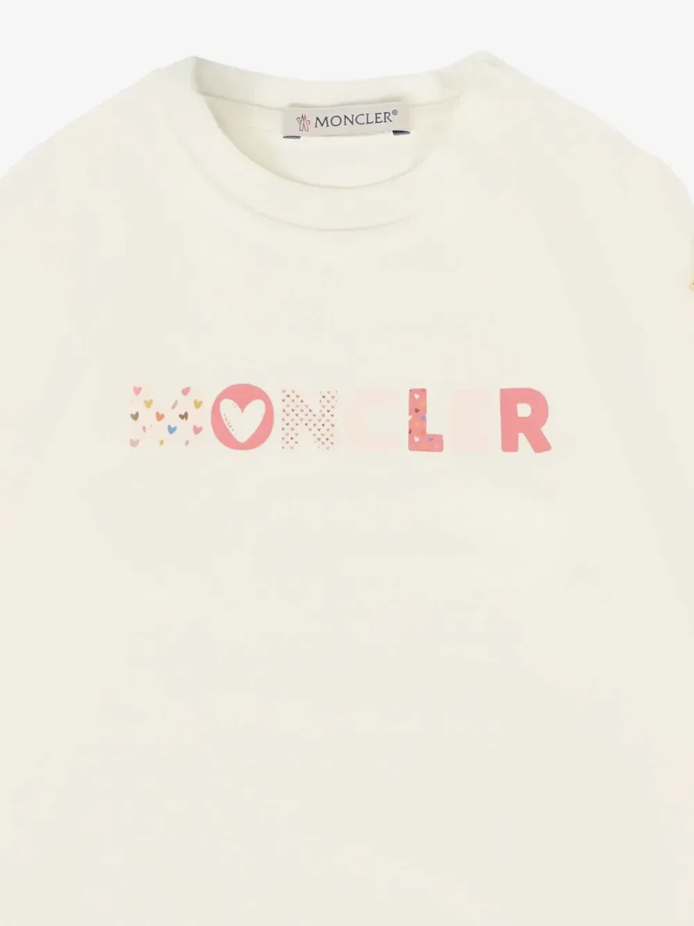 Толстовка с логотипом Moncler Enfant, бежевый — фото 3