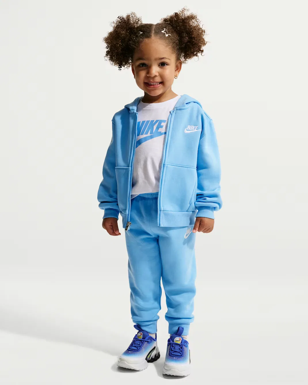Детский комплект одежды на молнии (12-24 месяца) из 2 предметов Nike, Football Blue
