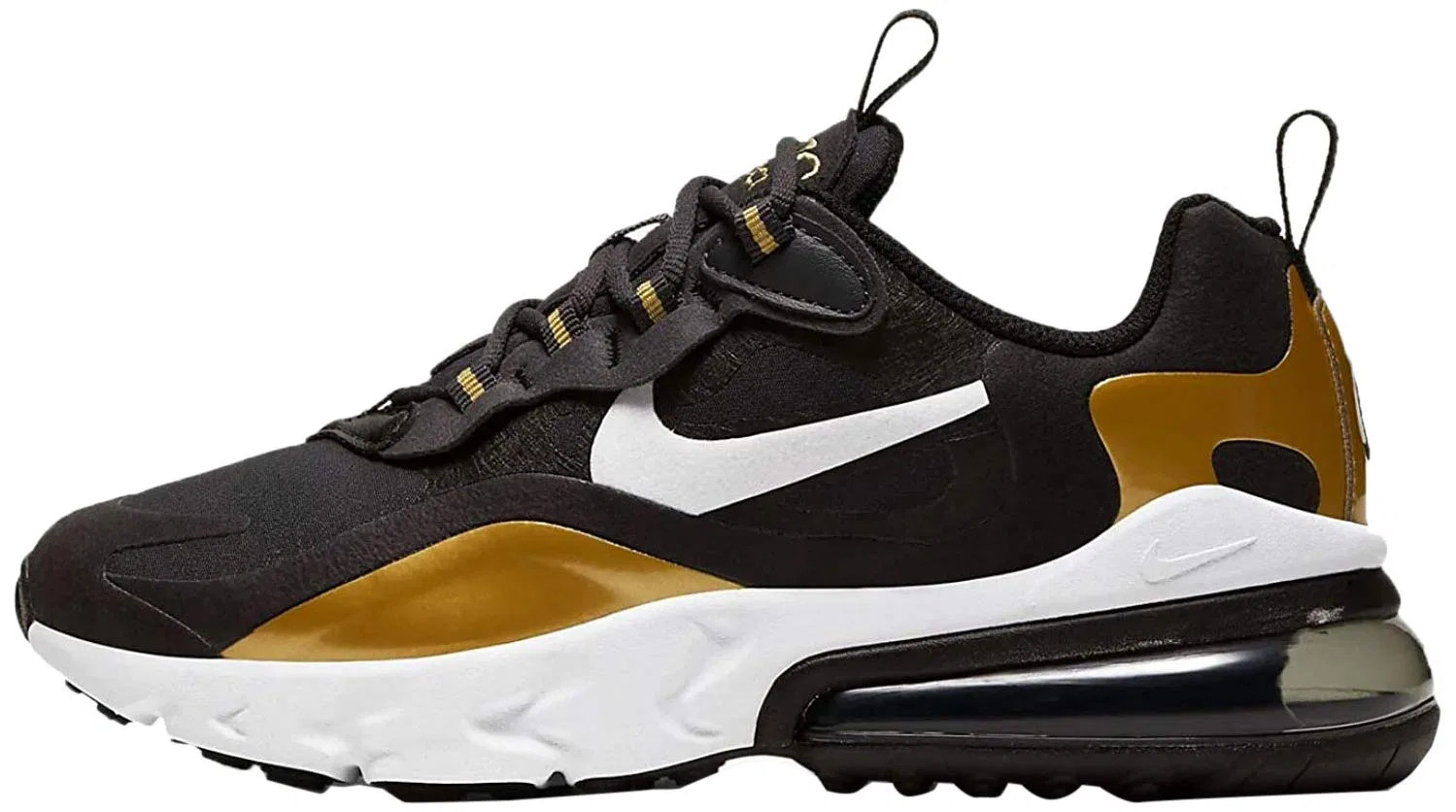 Детские кроссовки для мальчиков с амортизацией NIKE Air Max 270 React, Black