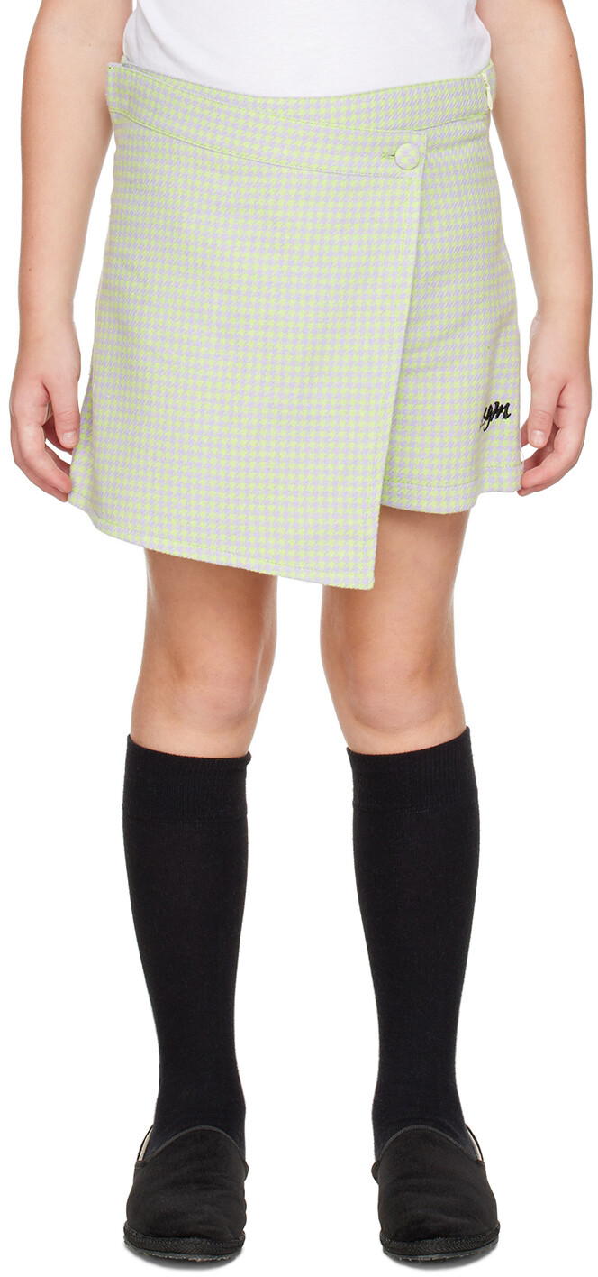 

Детская зеленая шорта с узором \гусиные лапки\"" MSGM Kids, Зеленый, Детская зеленая шорта с узором \гусиные лапки\"" MSGM Kids