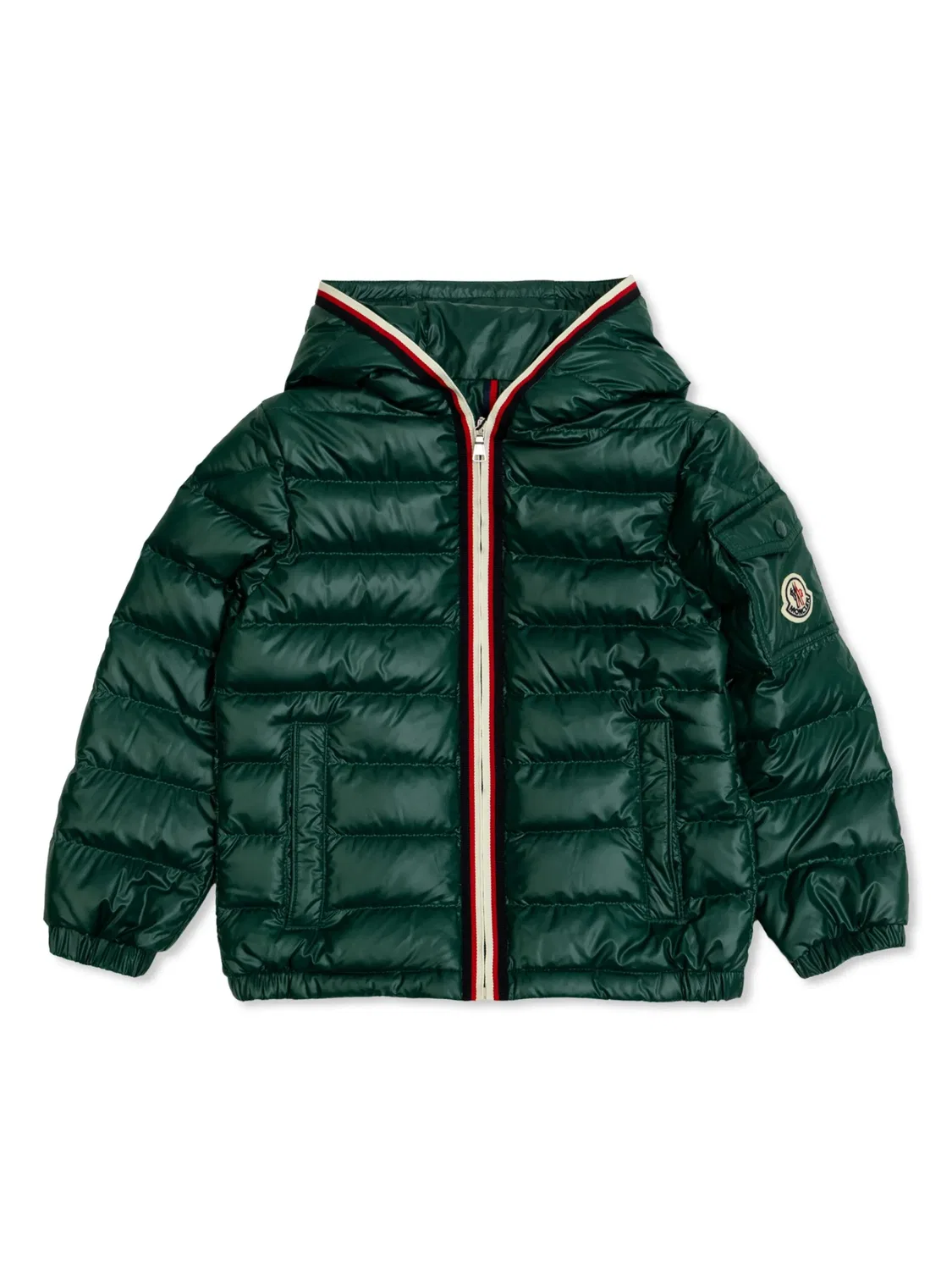 Moncler Детская Пуховка Зеленого Цвета