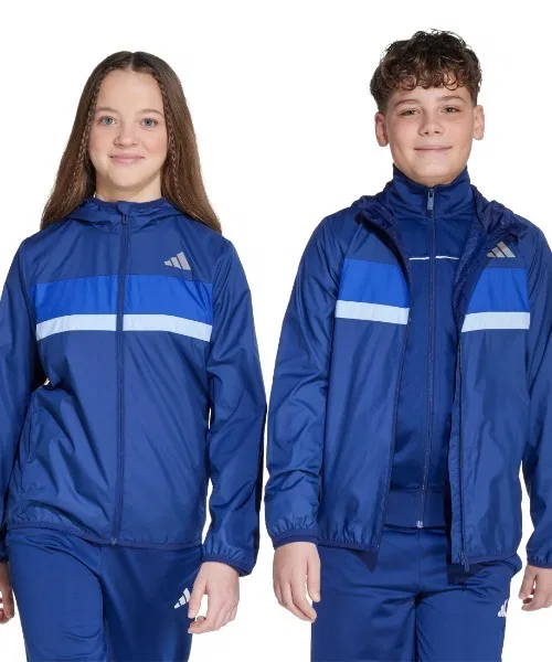 Детский ветрозащитный куртка с капюшоном Tiberio Adidas, Navy