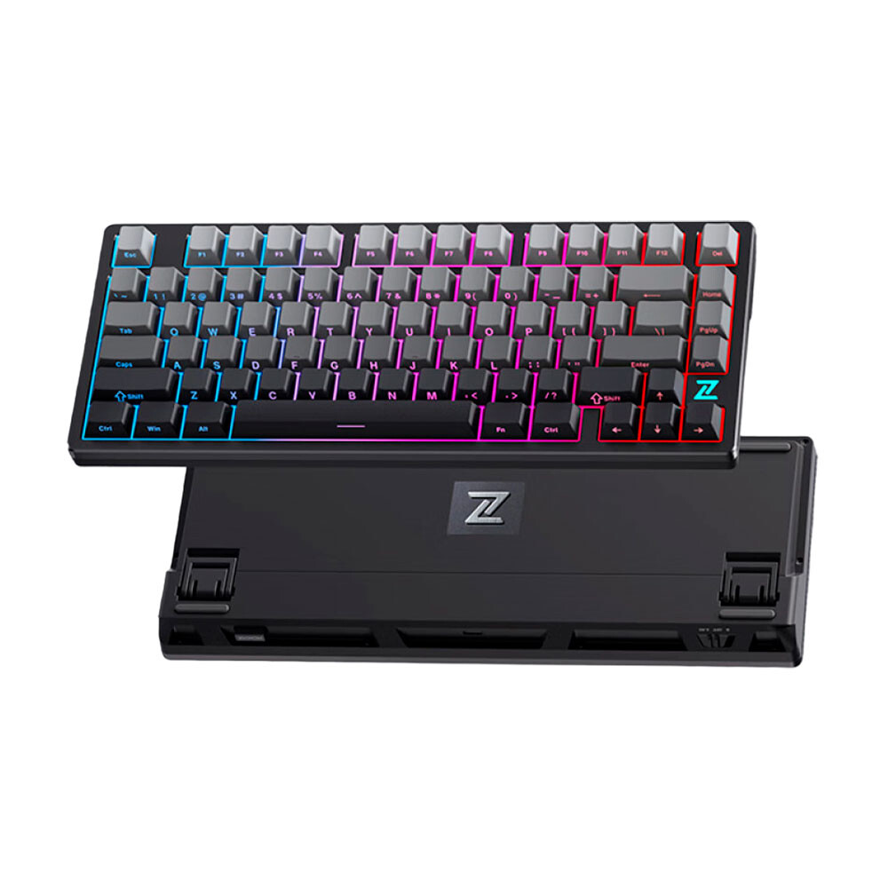 

Клавиатура игровая механическая беспроводная MCHOSE Z75S, Flame Orange, английская раскладка, серый