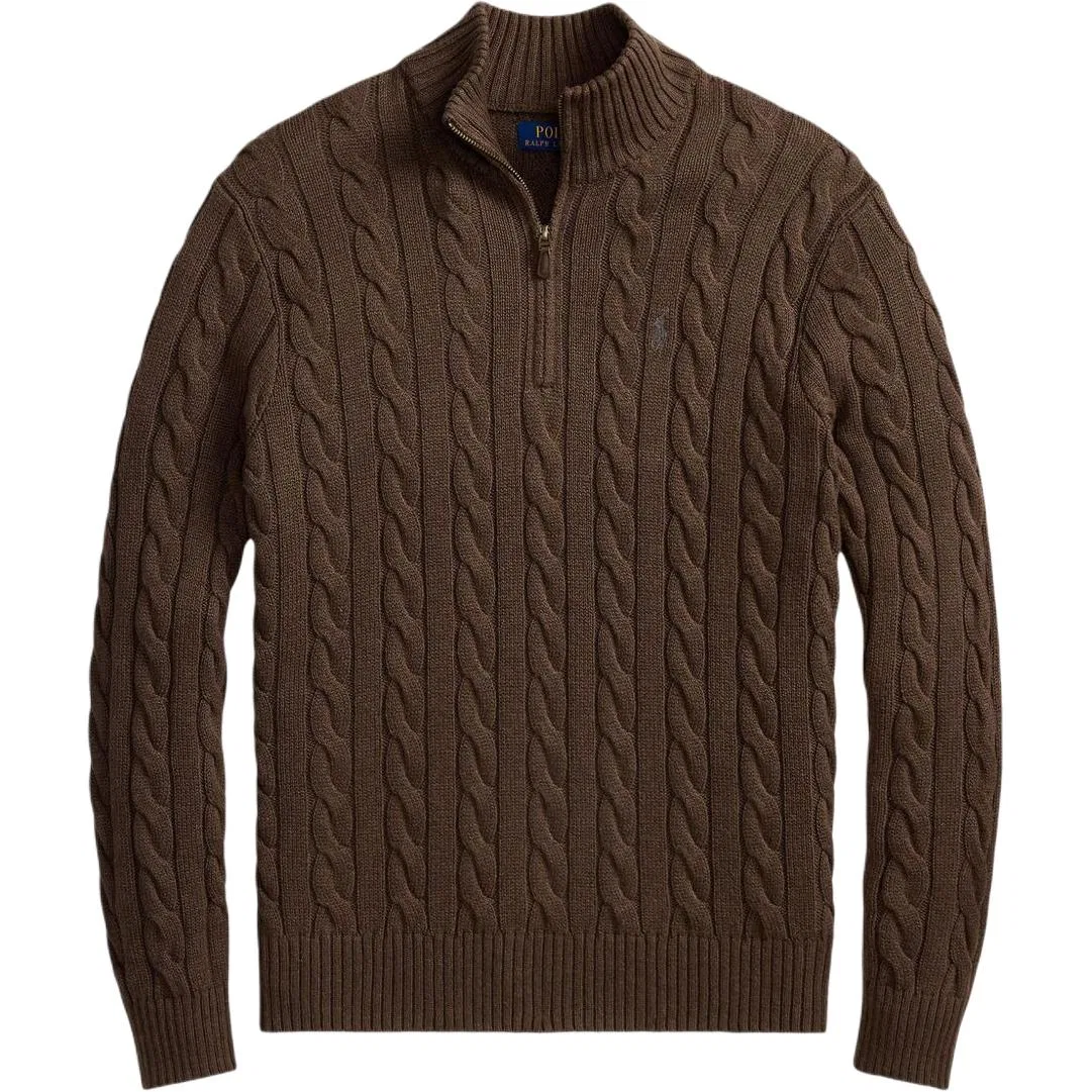 Мужской джемпер с воротником-стойкой Polo Ralph Lauren, Brown