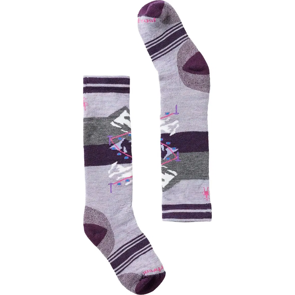 Детские носки для мальчиков с полной подкладкой Wintersport Full Cushion Gondola OTC Smartwool, Purple Eclipse — фото 2