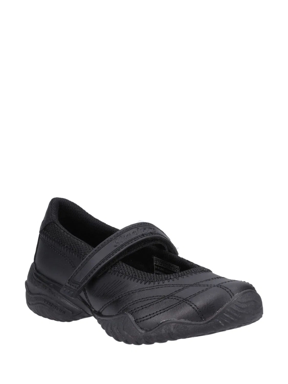 Туфли черные, кожаные, модель Velocity Pouty Skechers, черный — фото 2