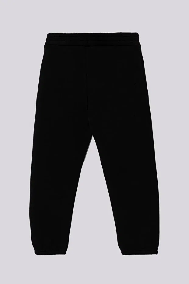 Детские спортивные штаны для девочек с принтом Guess, Black — фото 3