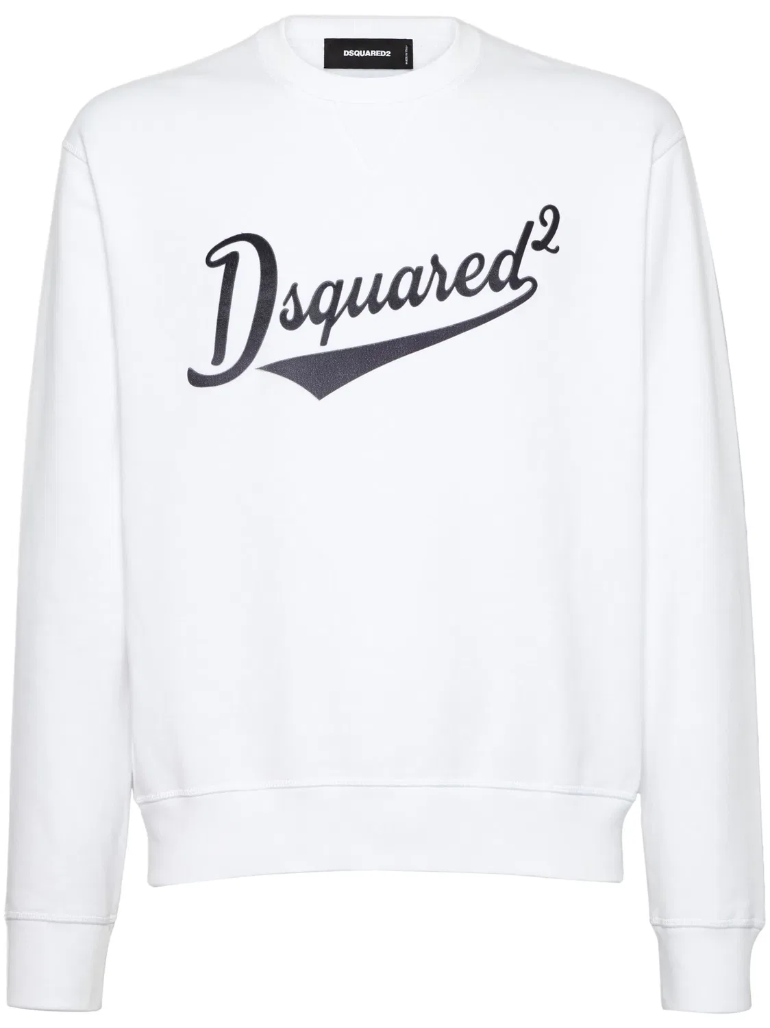 Хлопковый св sweatshirt DSQUARED2, белый