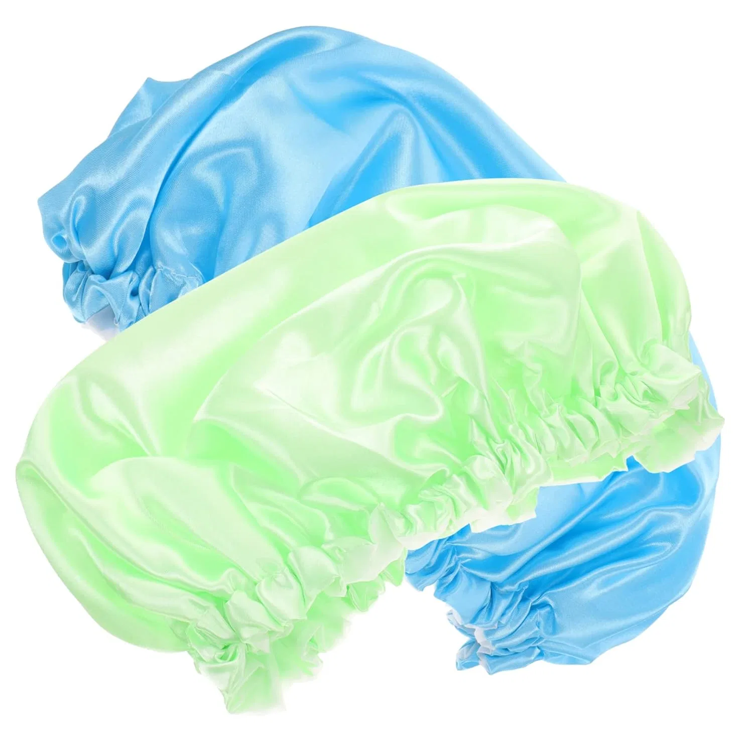 Набор шапочек для душа, 6 шт, Satin, 31x31x0.6 см, Blue Green Minkissy — фото 3