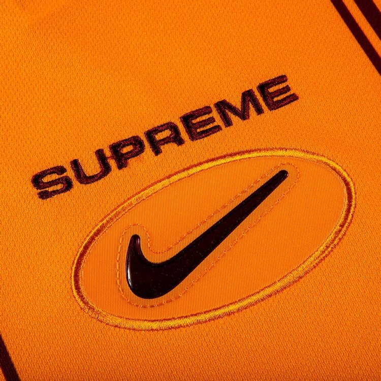 Футболка Supreme x Nike Jewel Stripe Soccer Jersey 'Orange', оранжевый — фото 3