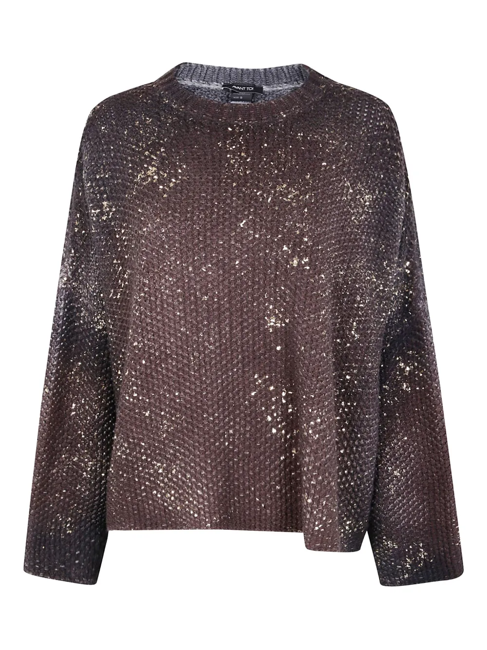 

Свитер с круглым вырезом Avant Toi, коричневый