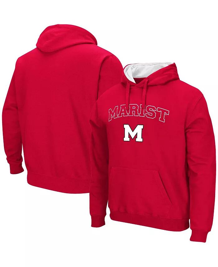 

Мужская красная толстовка с капюшоном Marist Red Foxes Arch & Logo Colosseum