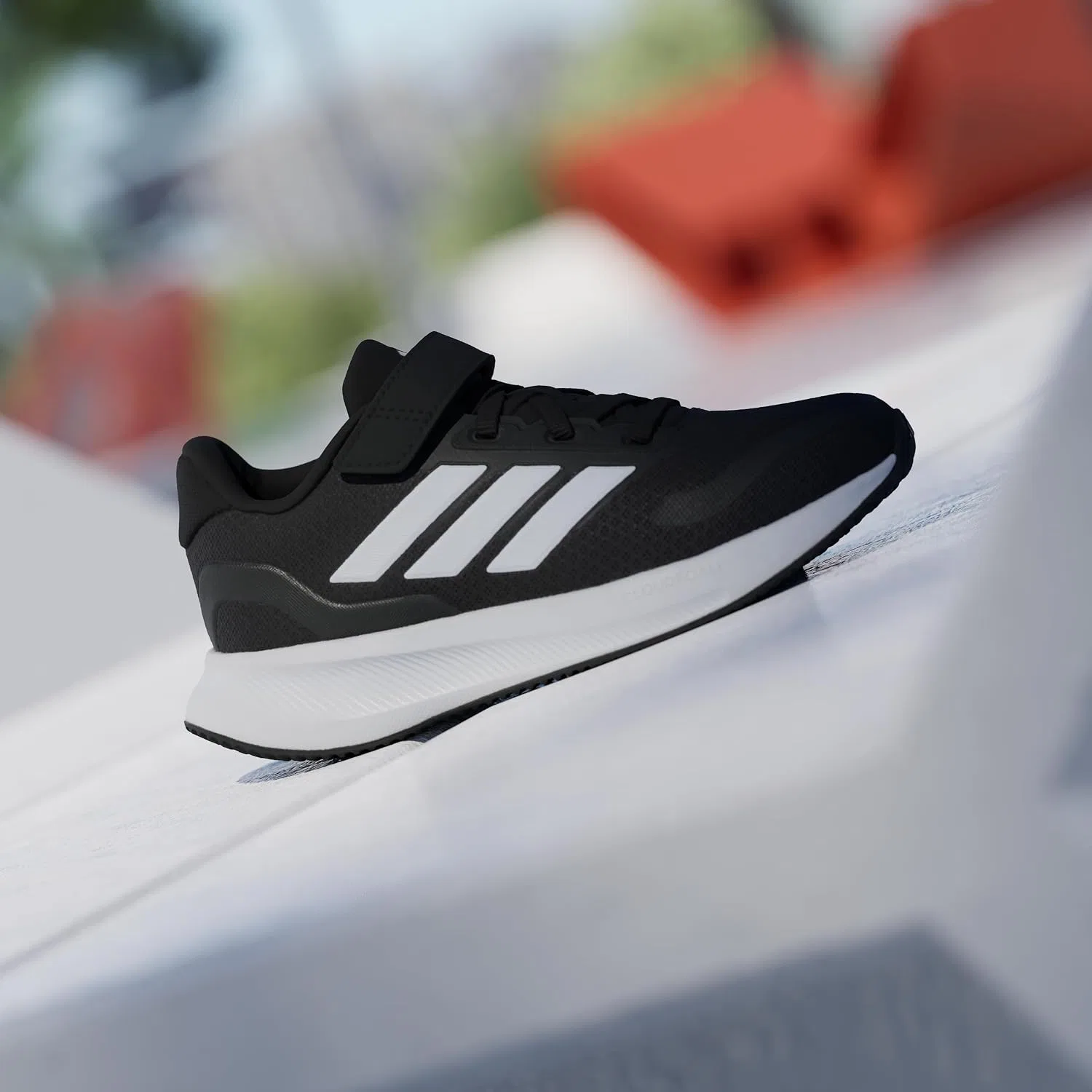 Детские кроссовки для мальчиков adidas, Core Black Cloud White Cloud White — фото 3