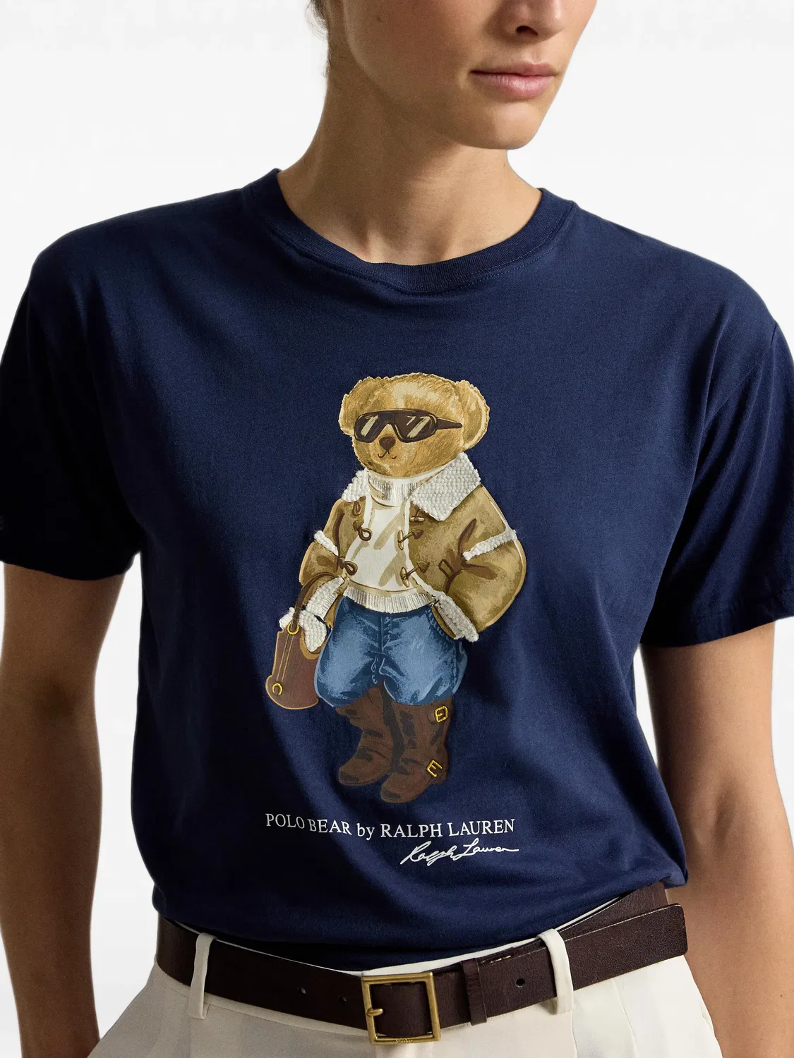 Футболка Polo Bear хлопковая синяя Polo Ralph Lauren, синий — фото 2