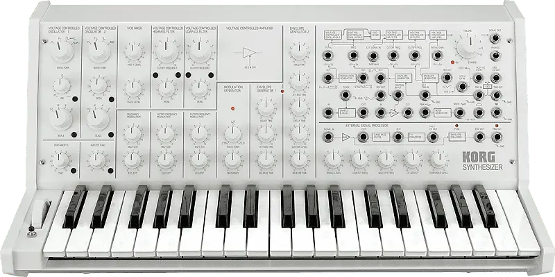 

KORG MS-20 FS Полноразмерная клавиатура MS-20 37 клавиш MONO Synth White //ARMENS// MS-20 FS Full-size 37 key KEYBOARD White
