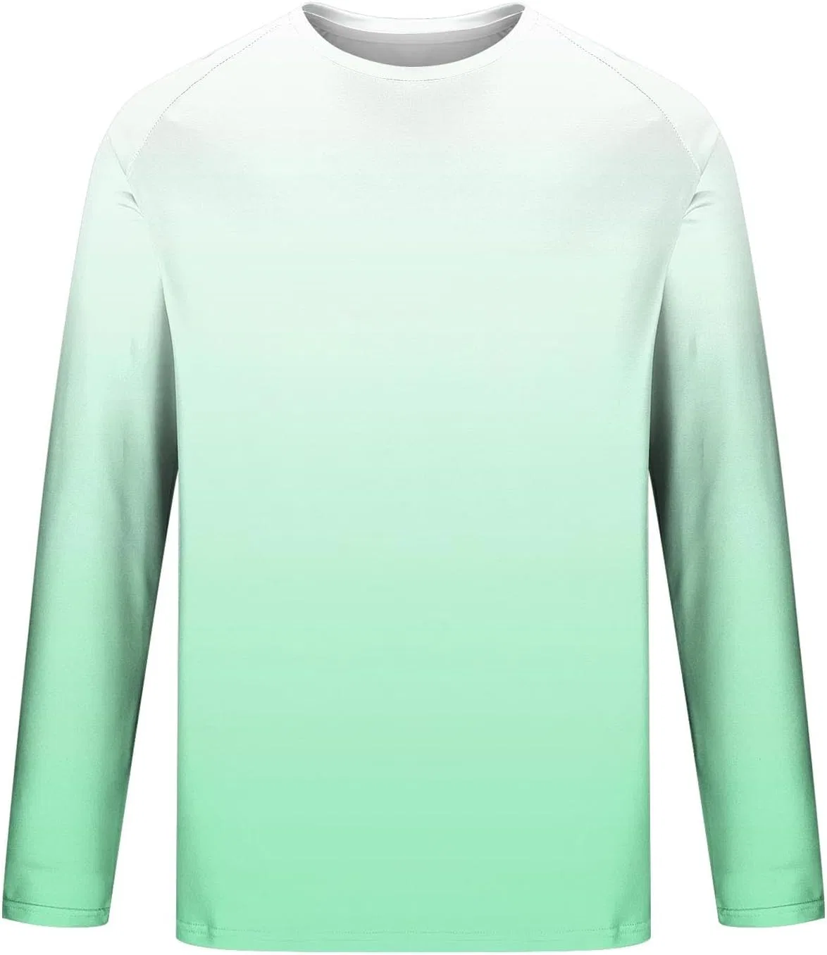 Мужская футболка с длинным рукавом градиент Regular Fit, Green — фото 3