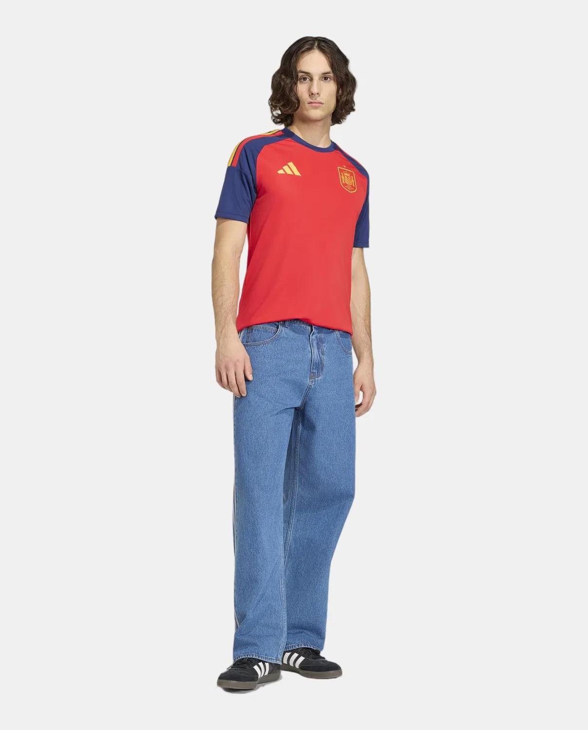 Мужская футболка, 1ª Equipación Fan España Mundial 2026, adidas, красный — фото 3