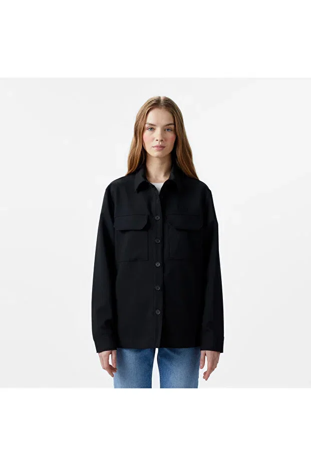 Рубашка Lacoste Черная с длинным рукавом