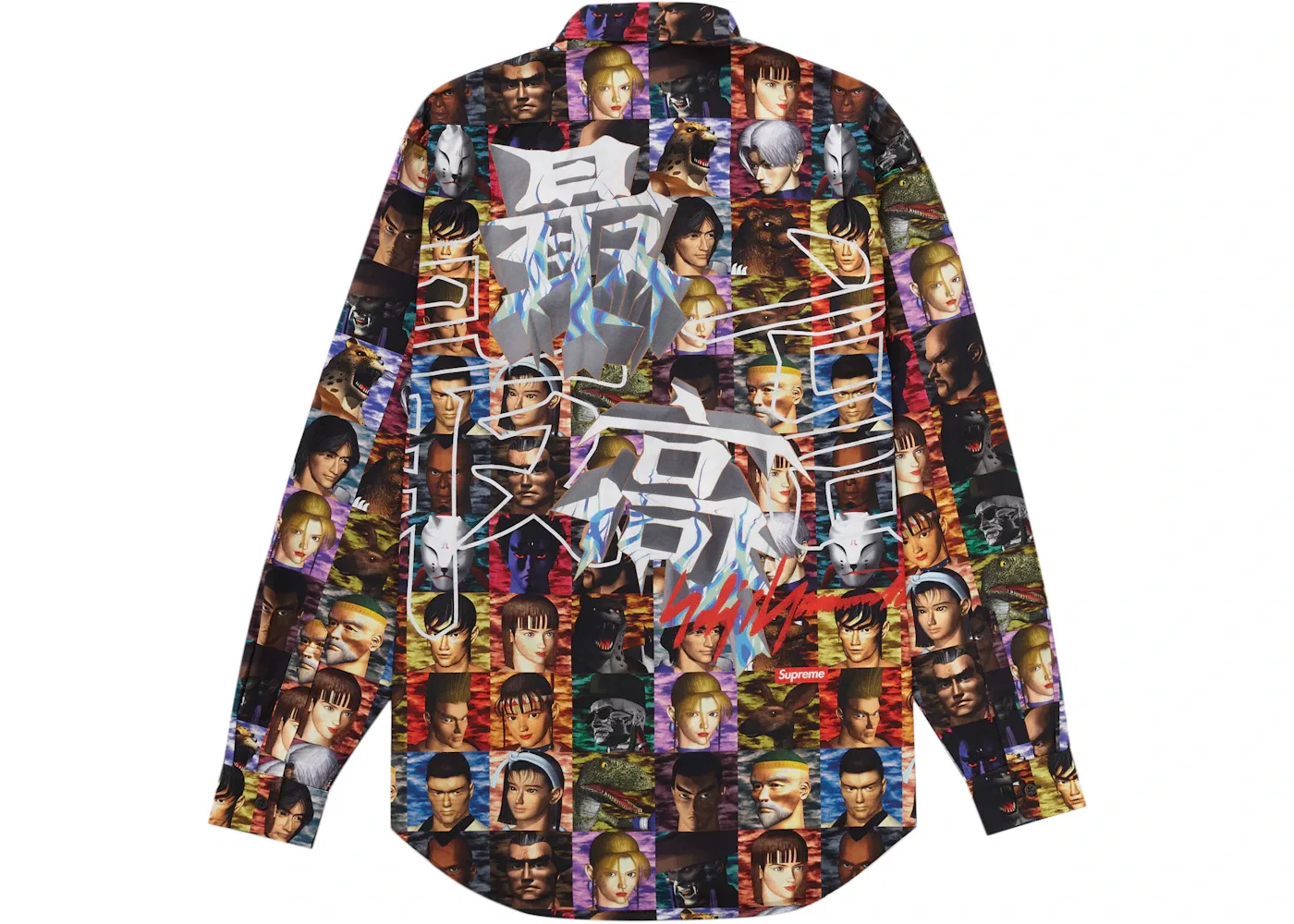 Мужская рубашка с принтом Supreme Yohji Yamamoto TEKKEN Shirt, Multicolor — фото 2