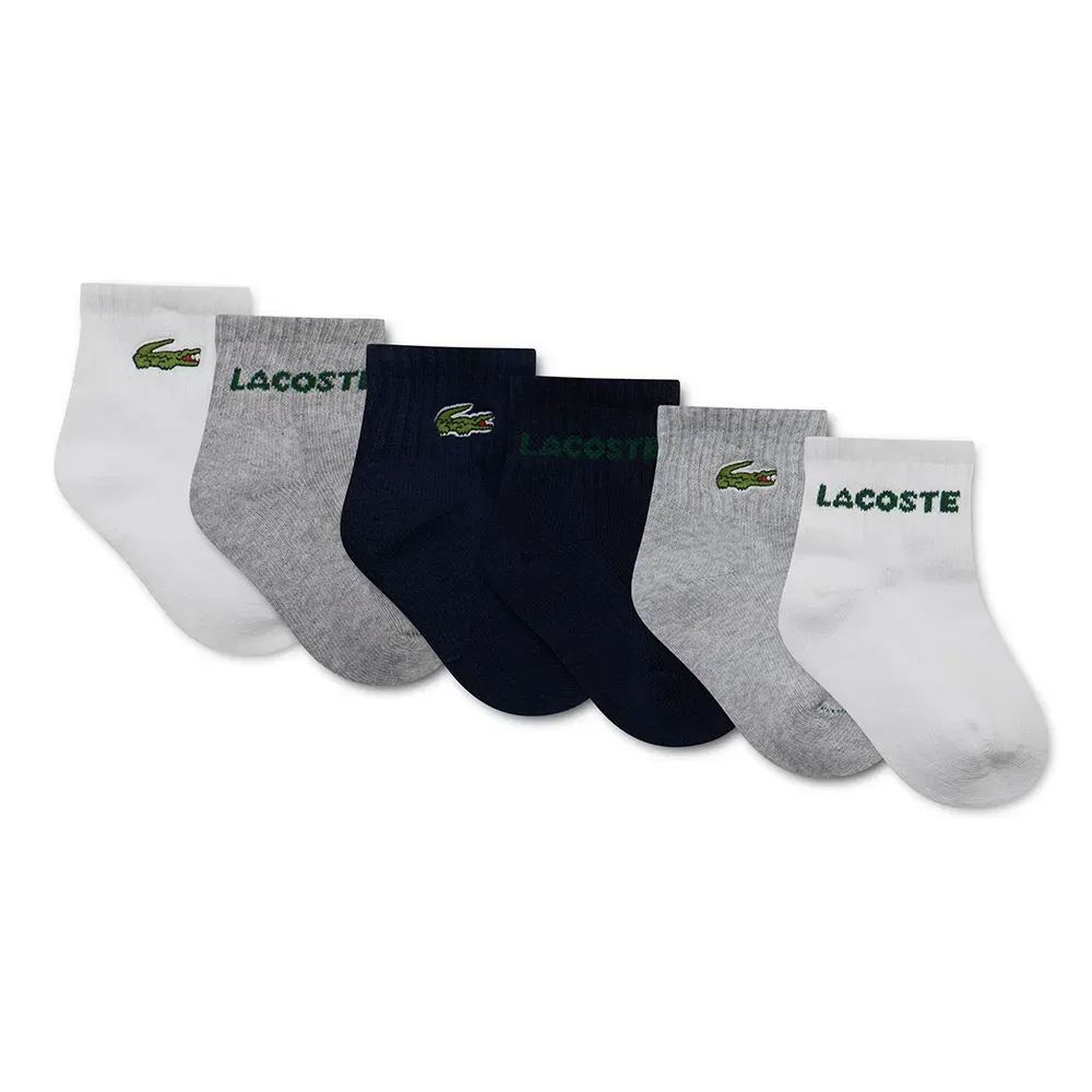 Комплект носков 6 пар Lacoste Kids, мультиколор — фото 2