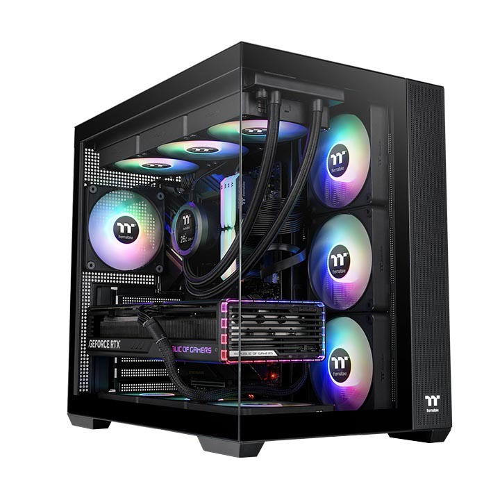 

Корпус Thermaltake View 380 TG ARGB, Mid Tower, черный