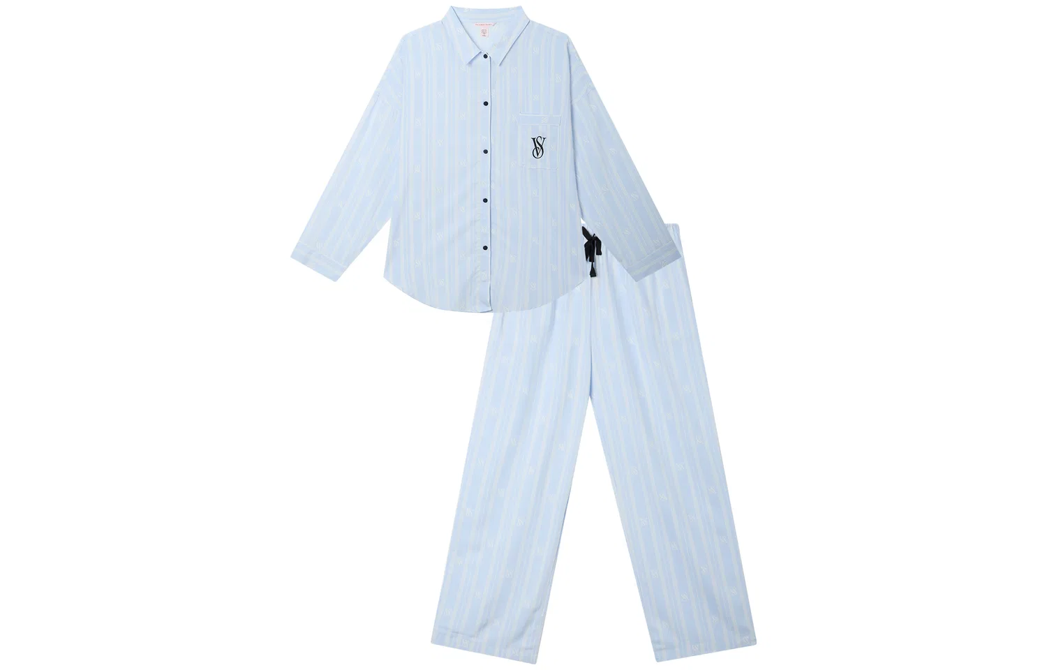 Женский комплект пижам Victoria's Secret, Blue Logo Stripes