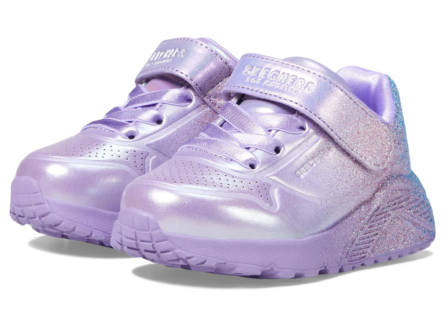 Детские кроссовки для девочек с шнуровкой One Lite Skechers, Lavender Multicolor